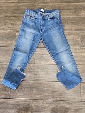 Hudson Jeans Light Blue Cropped Straight Leg
